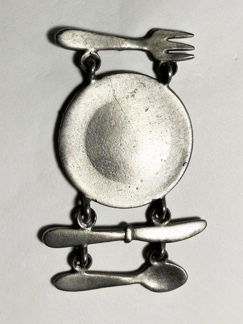 One supper earring by JJ Jonette c 1986 for a chef, baker, cook, mom or foodie